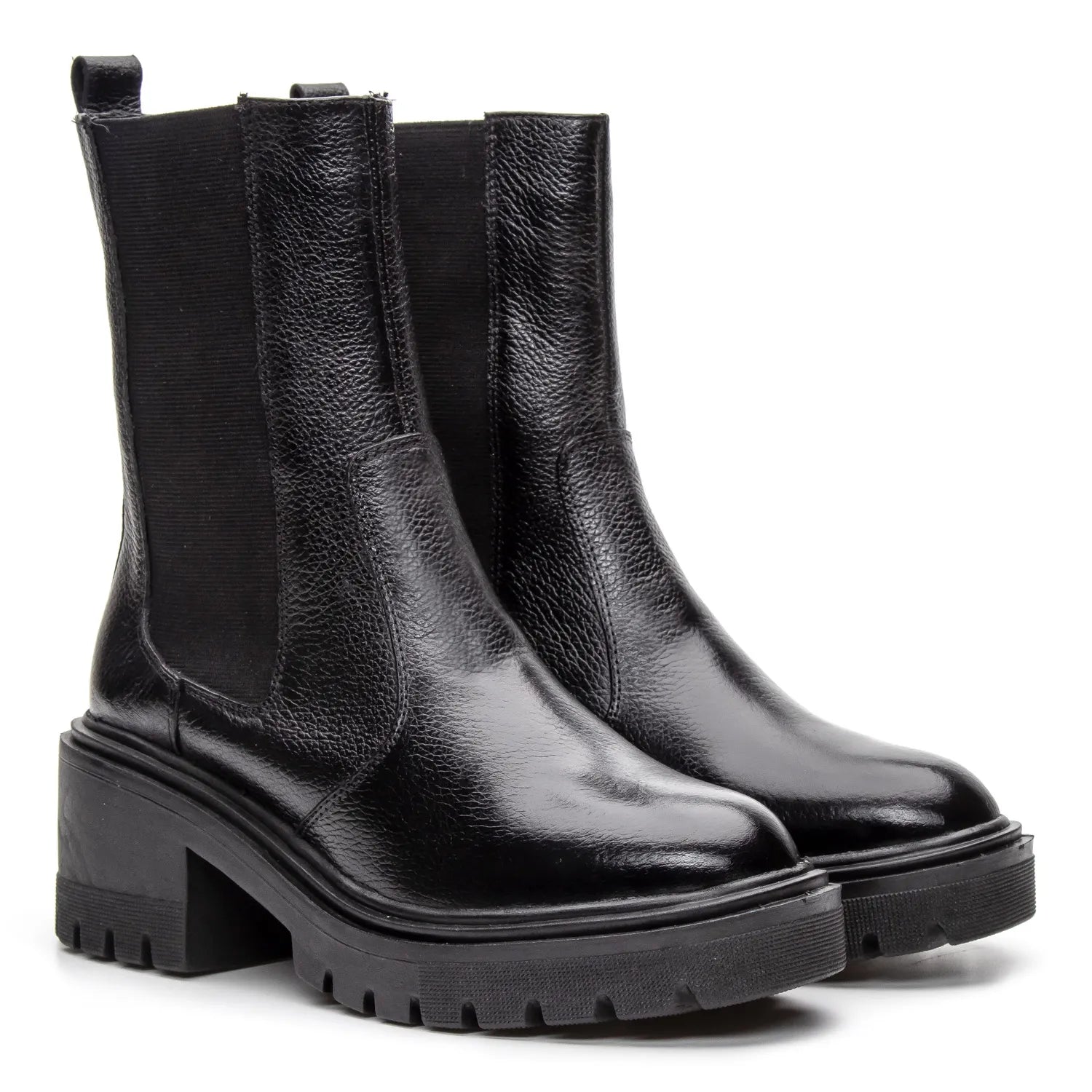 Bota Valora Chelsea Feminina Cano Médio Preta - 3751