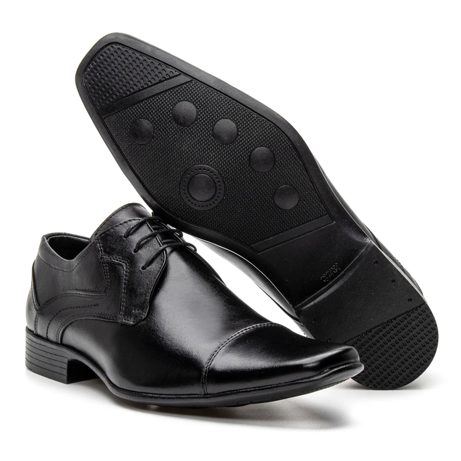Sapato Social com Cadarço Vanguarda Preto - 4604