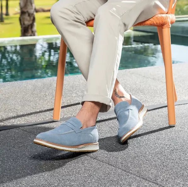 Loafer Casual Toscana Camurça Jeans - 2905
