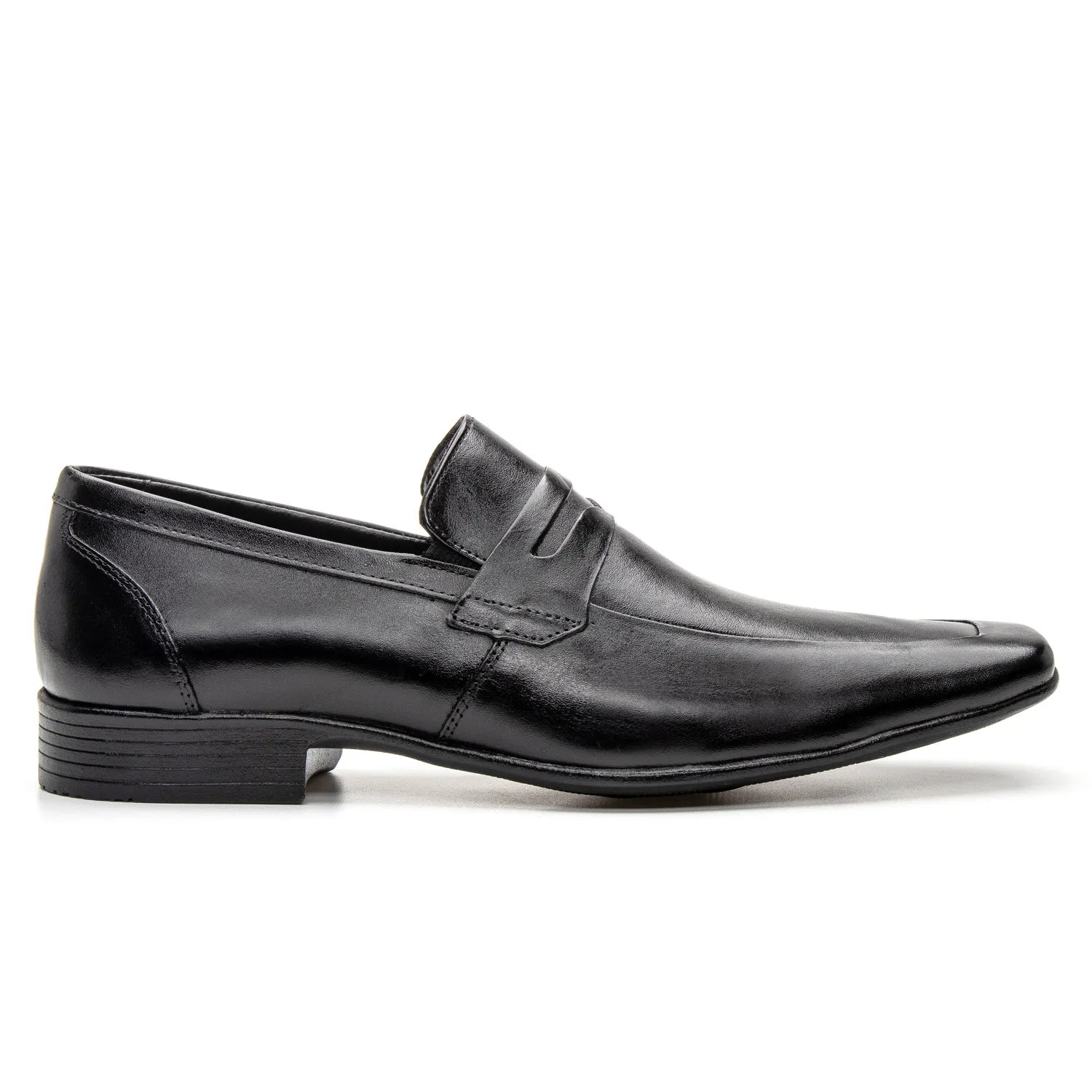 loafer masculino de couro preto vanguarda