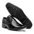 sapato derby preto sola de borracha