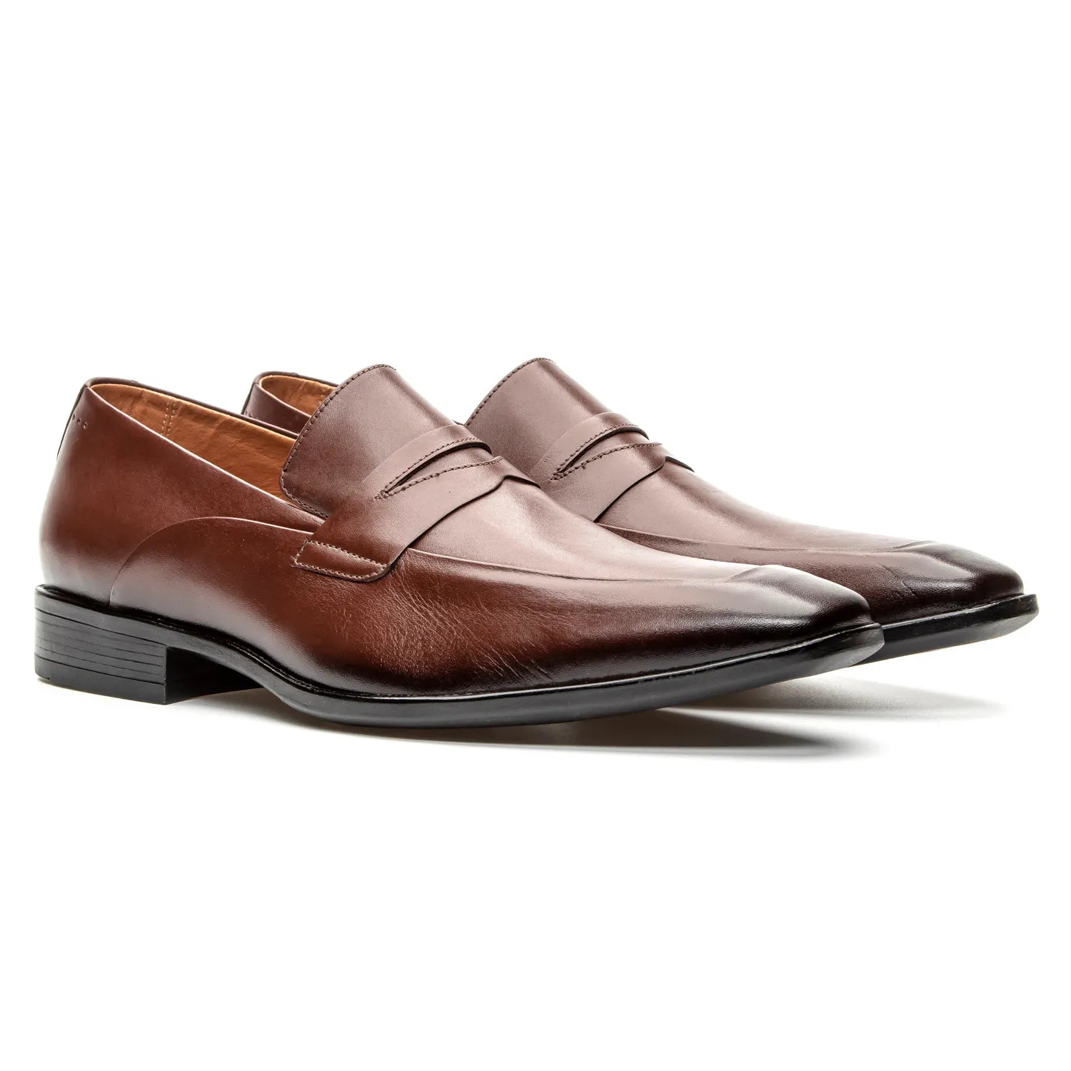 sapato loafer masculino marrom
