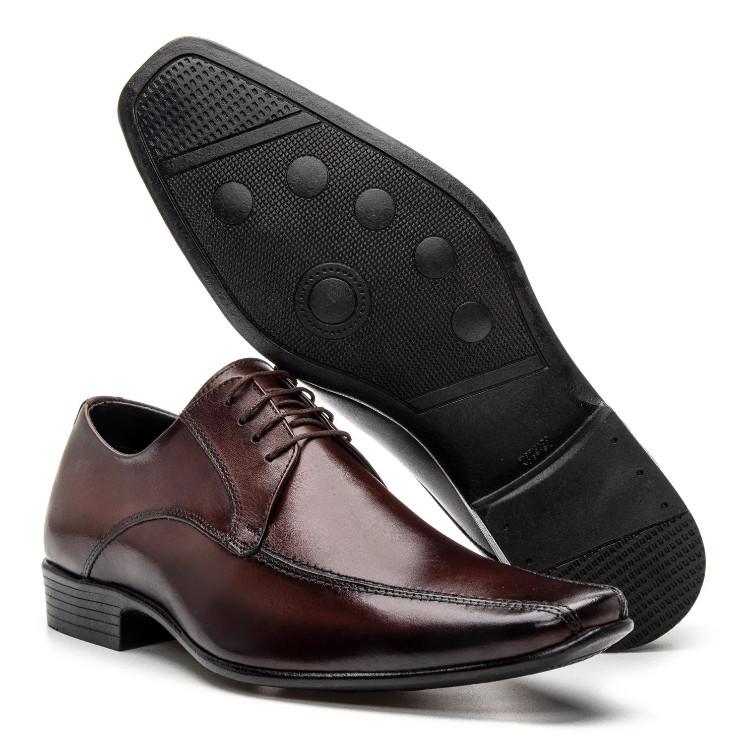 sapato masculino de couro marrom