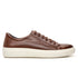 visão de lado do tenis casual masculino whisky da vellaro